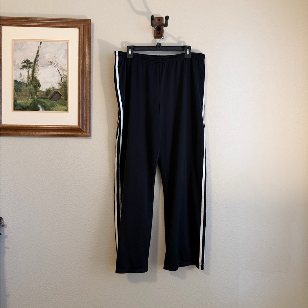 Champion Black and White Stripe Track Pants